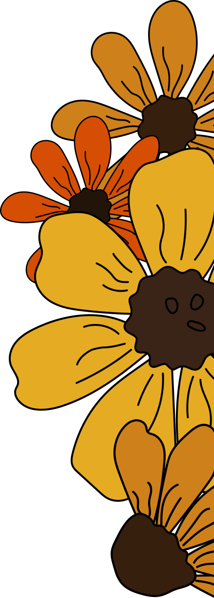 illustrated decorative flowers