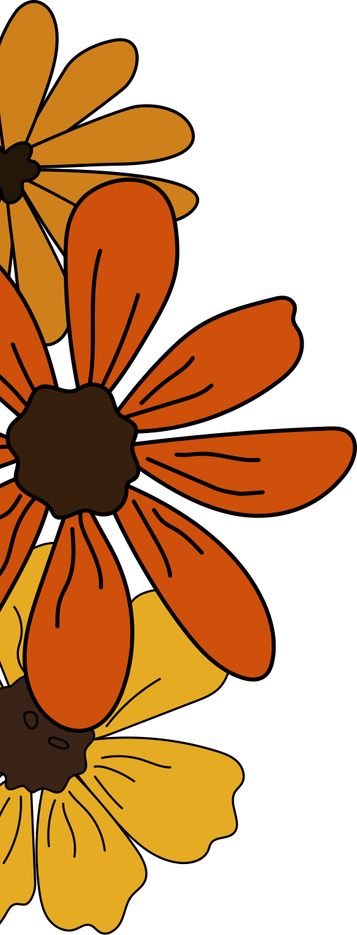 illustrated decorative flowers