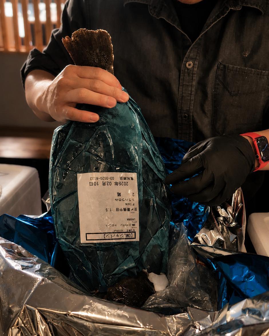 seasonal imported fish from Japan