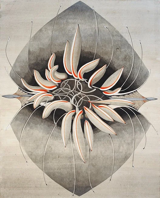 Koomteul koomteul, vegetal dyes, korean ink, Hanji paper, 2026