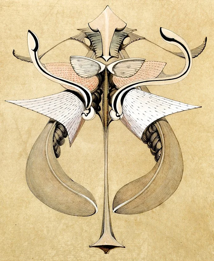 Untitled, vegetal dyes, korean ink, Hanji paper, 2022