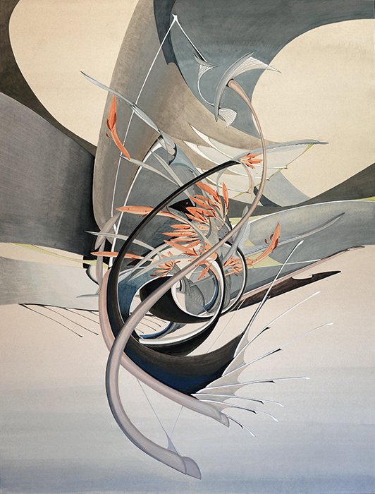 Aria vegetal dyes, korean ink, Hanji paper, 2024