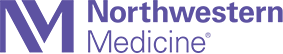 Northwestern Medicine logo with purple and black text