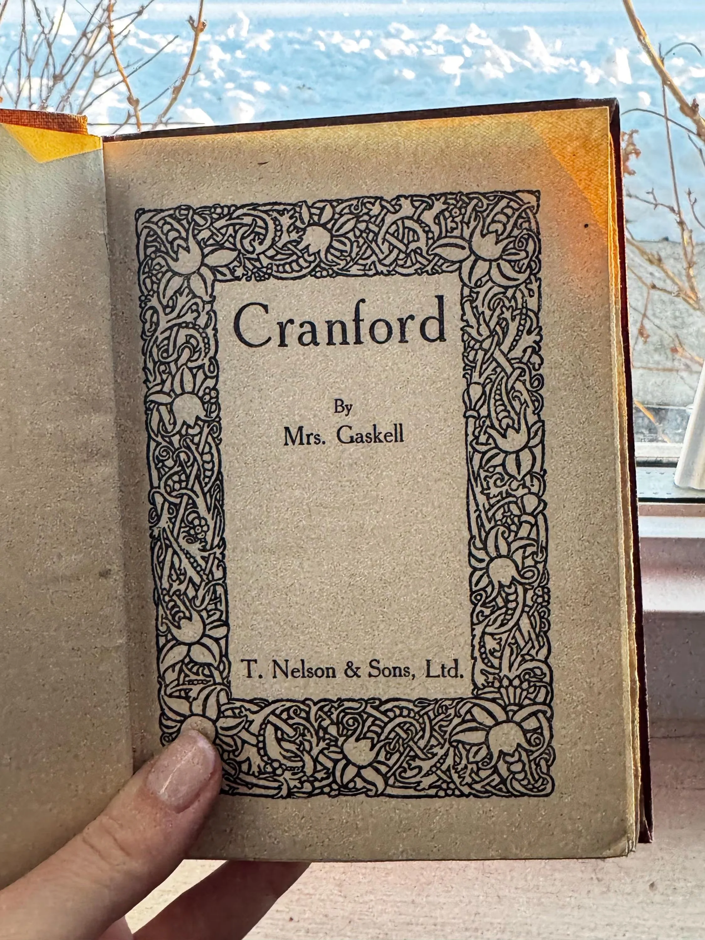 ANTIQUE Cranford by Mrs. Gaskell | UK 1910s antique edition