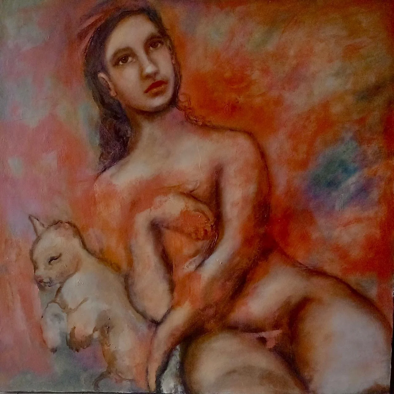 2022 | Milo Loses An Ear | 80cm x 80cm | $3,200 | Available
