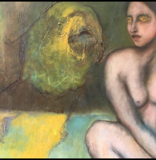 2020 | The Owl & Lady |  80cm x 80cm | $2,700 | On Hold