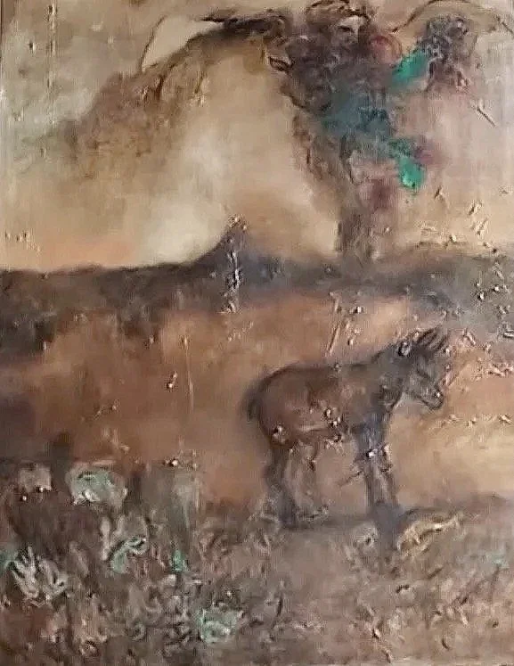 2025 | The Donkey & Angel  |  100cm x 90cm | $4,300 | Sold