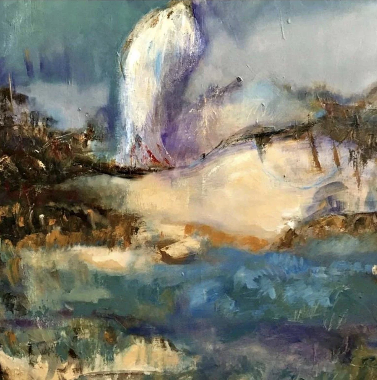 Beginning of The Rain | Oil on Canvas | 36x36 | Sold