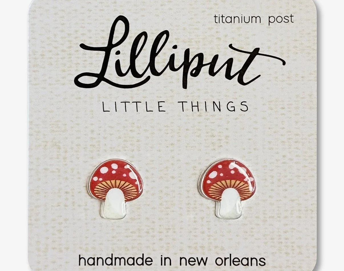 Mushroom Earrings