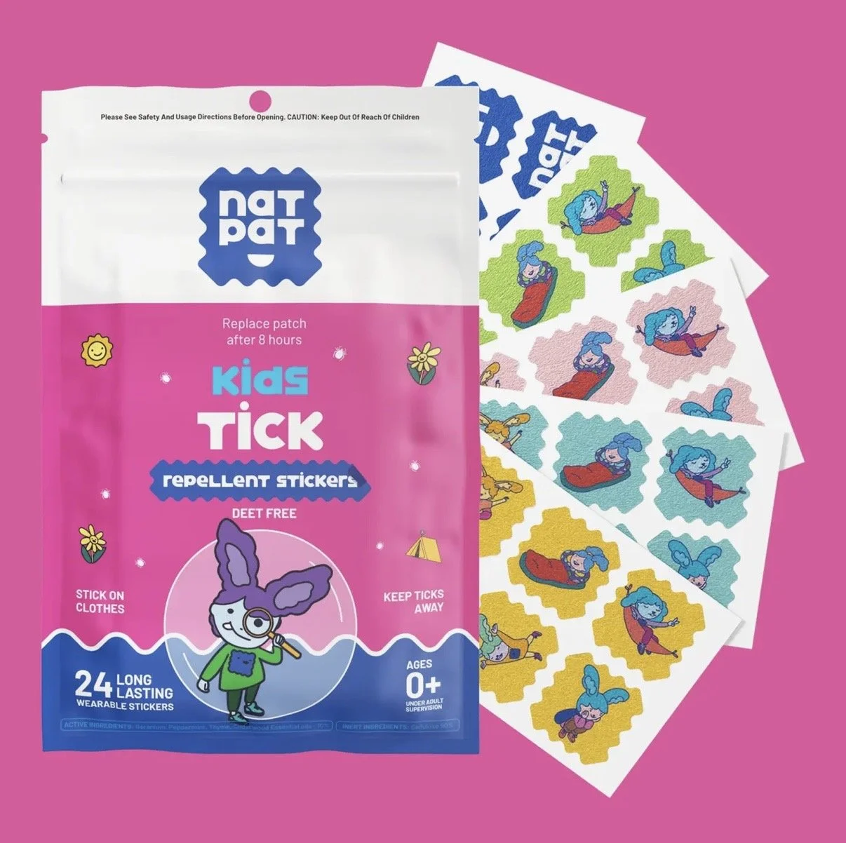 NATPAT BugPatch: Tick Repellent Stickers