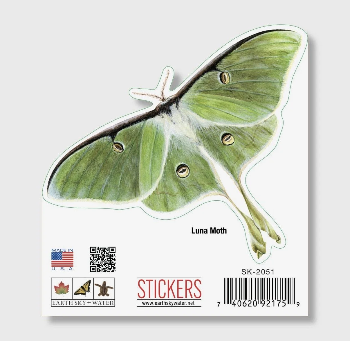 Luna Moth Nature Sticker