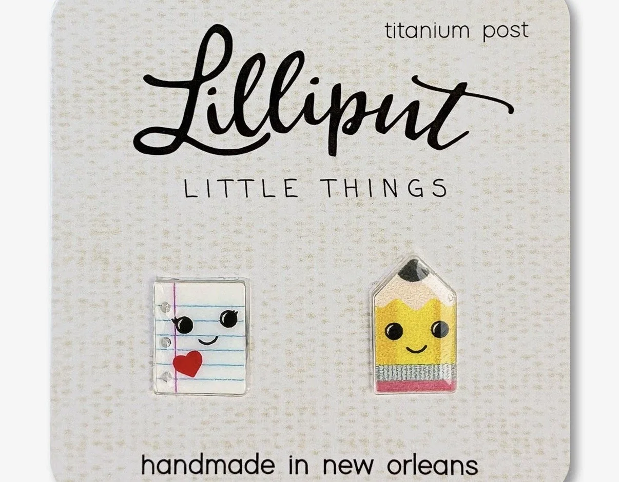 Pencil and Paper Earrings