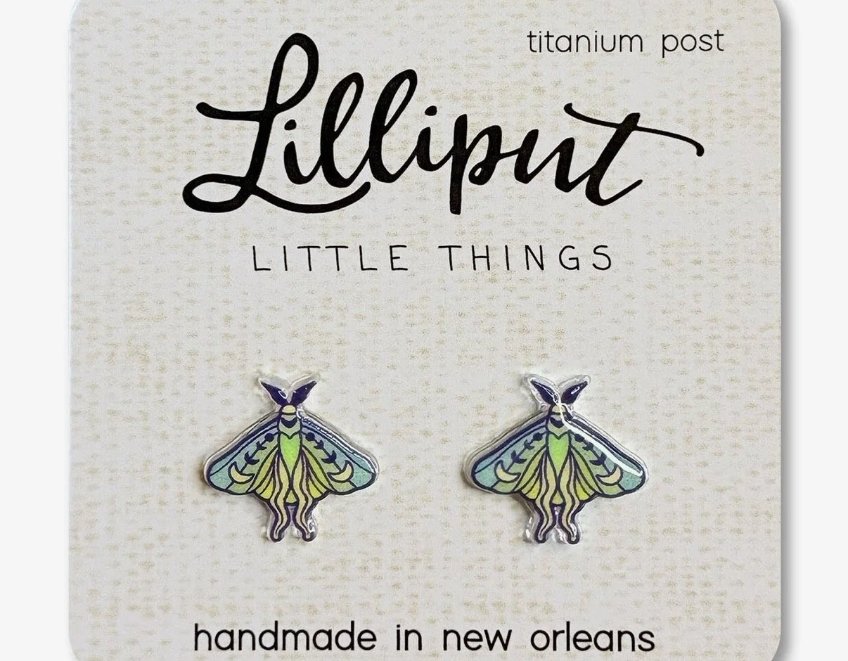 Luna Moth Earrings