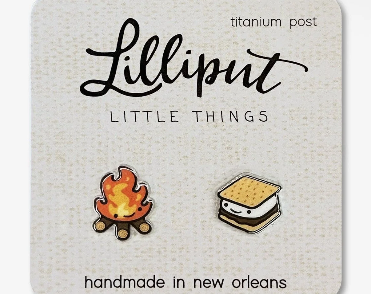 Campfire S'mores Earrings