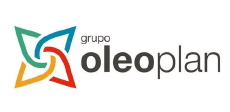 Logotipo do grupo Oleoplan com símbolo colorido ao lado do nome.