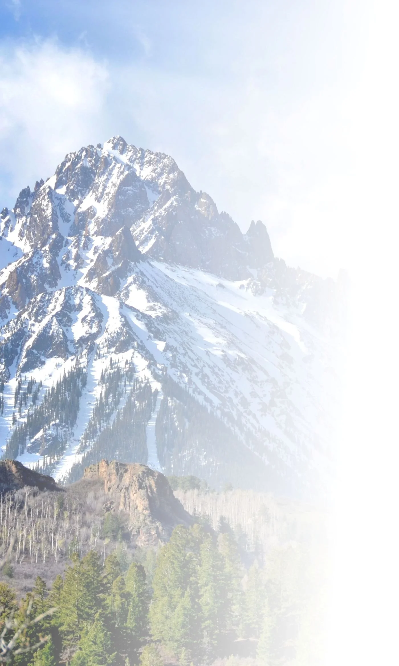 snowy mountain peak