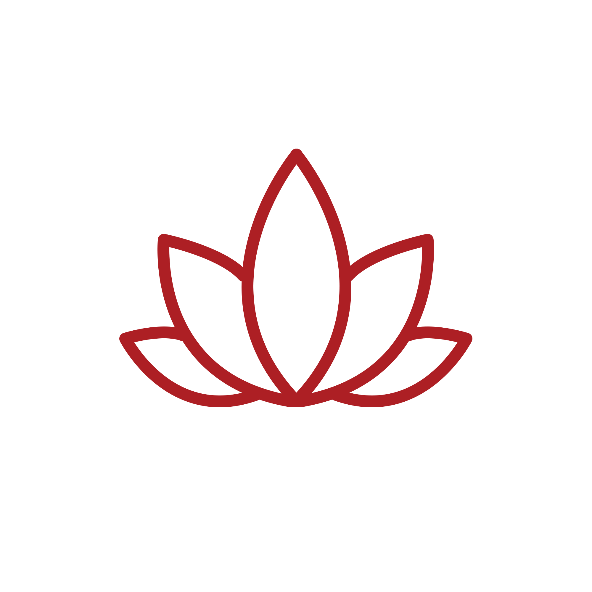 An Illustration of a flower in a minimalistic style.