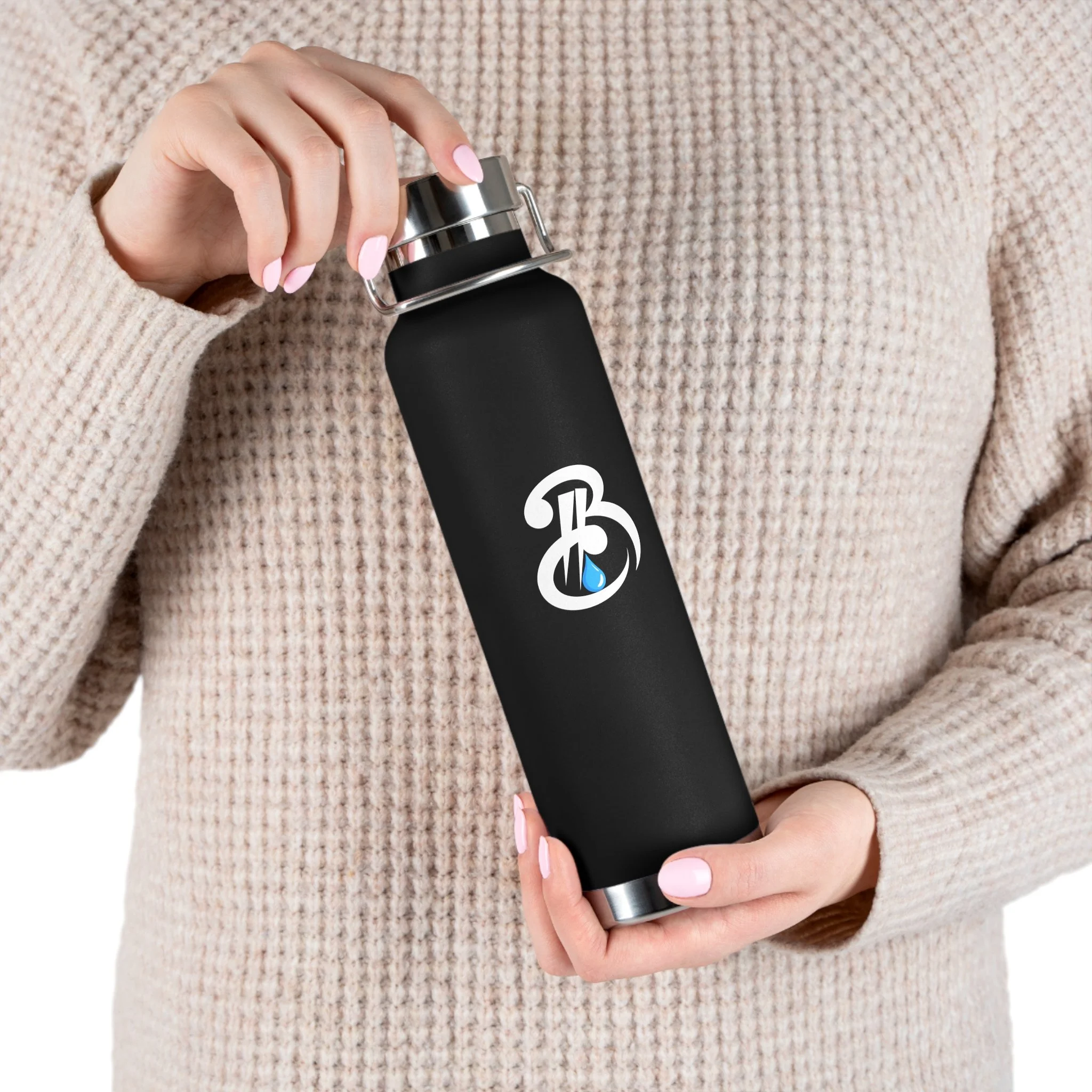 Blessed & Hydrated 22oz Insulated Water Bottle