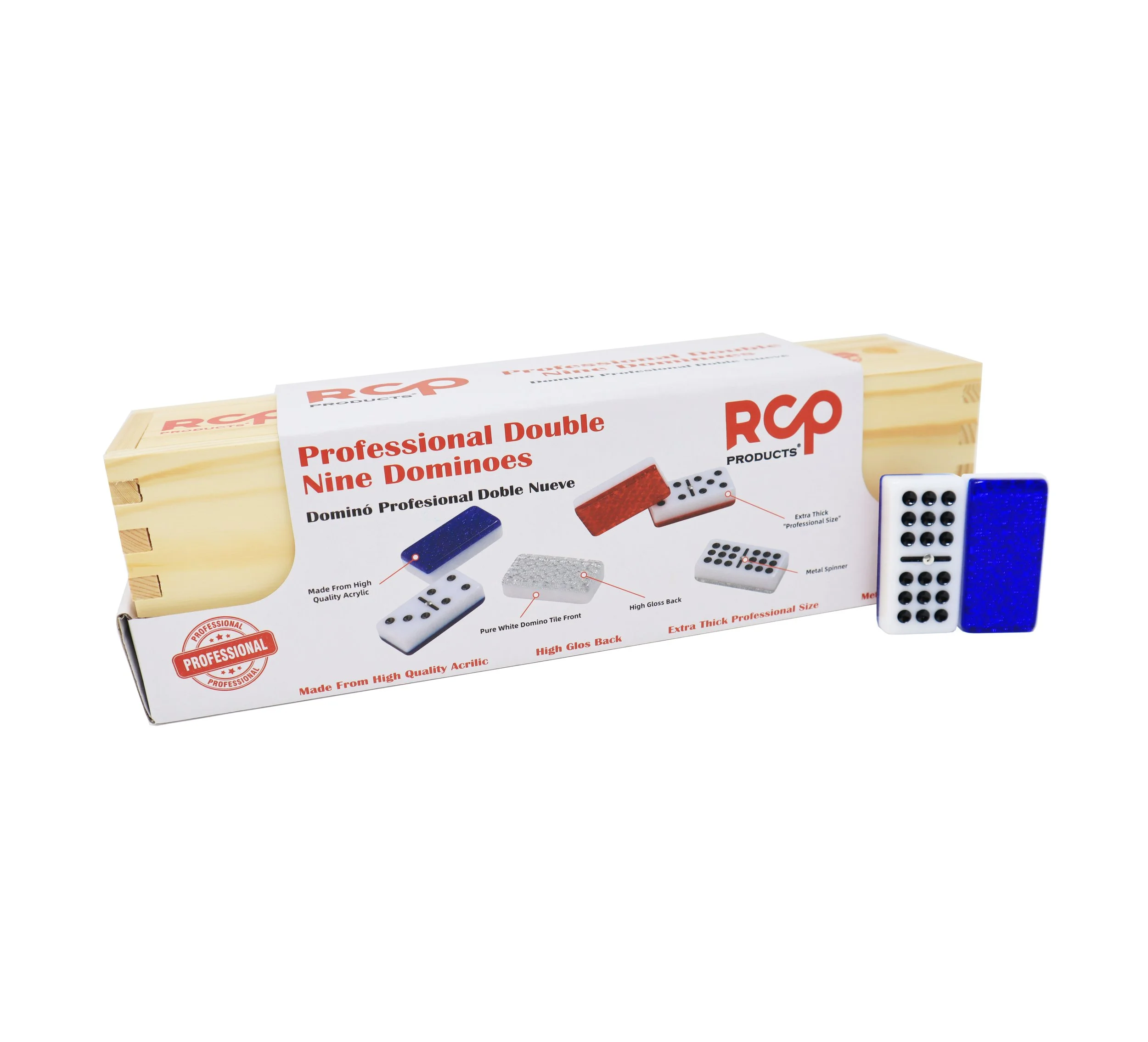 Domino Profecional Double 9 AZUL