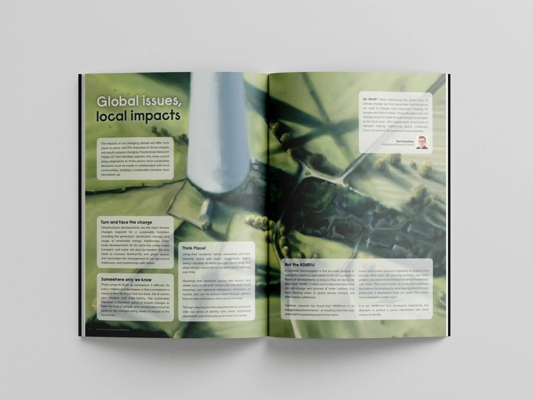 My role was to create editorial illustrations for a set number of articles, working closely with the manager of the GSI and the graphic Designer to create images that felt representative to the vision of the authors articles and to the magazines bran
