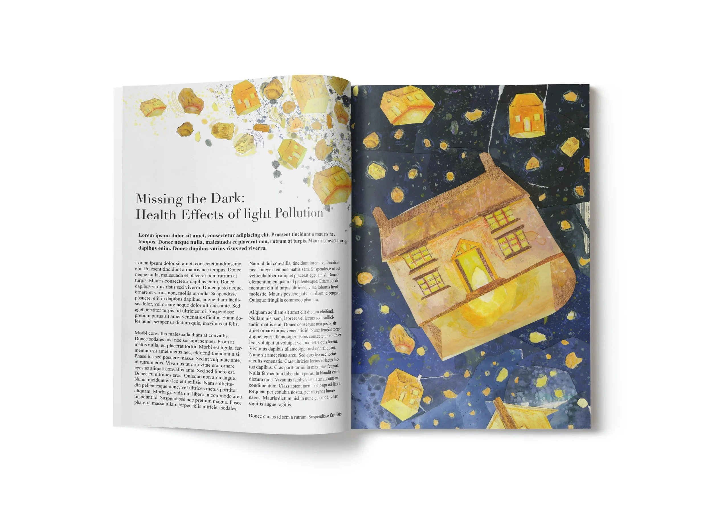 Imagery created in response to a brief based on visual word play later turned into a speculative editorial image.