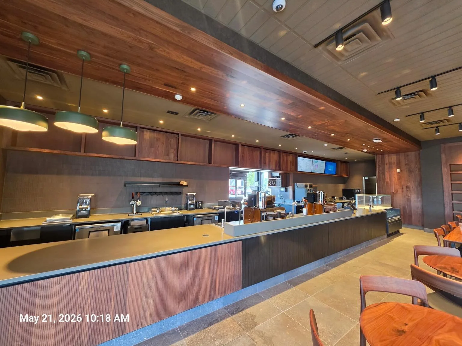 Our team at UMAC is proud to announce the completion of another new build! The Starbucks- Sweet Home store located in Amherst, NY, has opened its doors, showcasing a stunning coffee house design that highlights our master carpenters&rsquo; expertise 