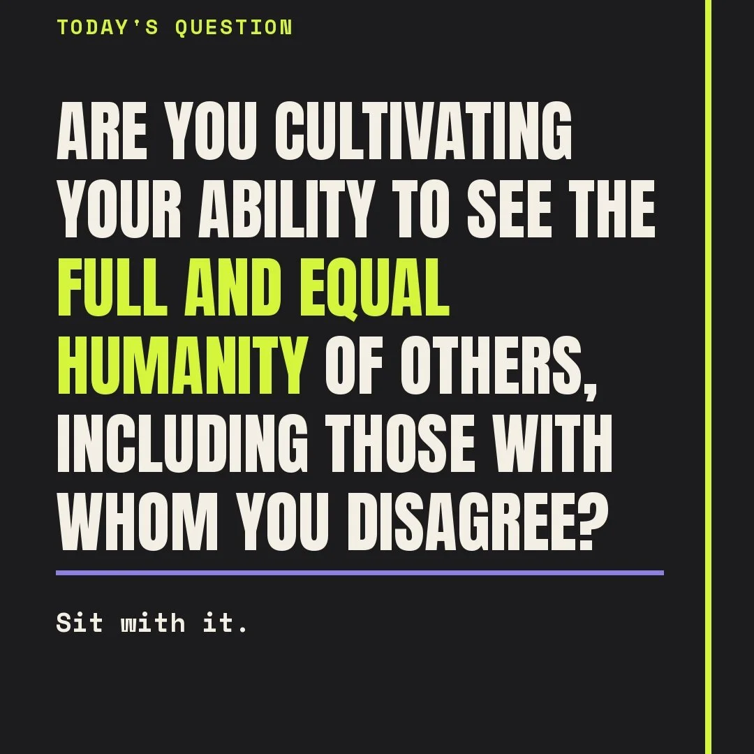Throughout history we have seen the damage that demonizing others has done. We continue to live lives of exclusion, hatred, envy, all fueled by disgust for those who are different than us, without actually coming to know them. Get to know others and 