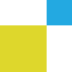 Colorful geometric pattern with yellow, black, cyan, and black blocks
