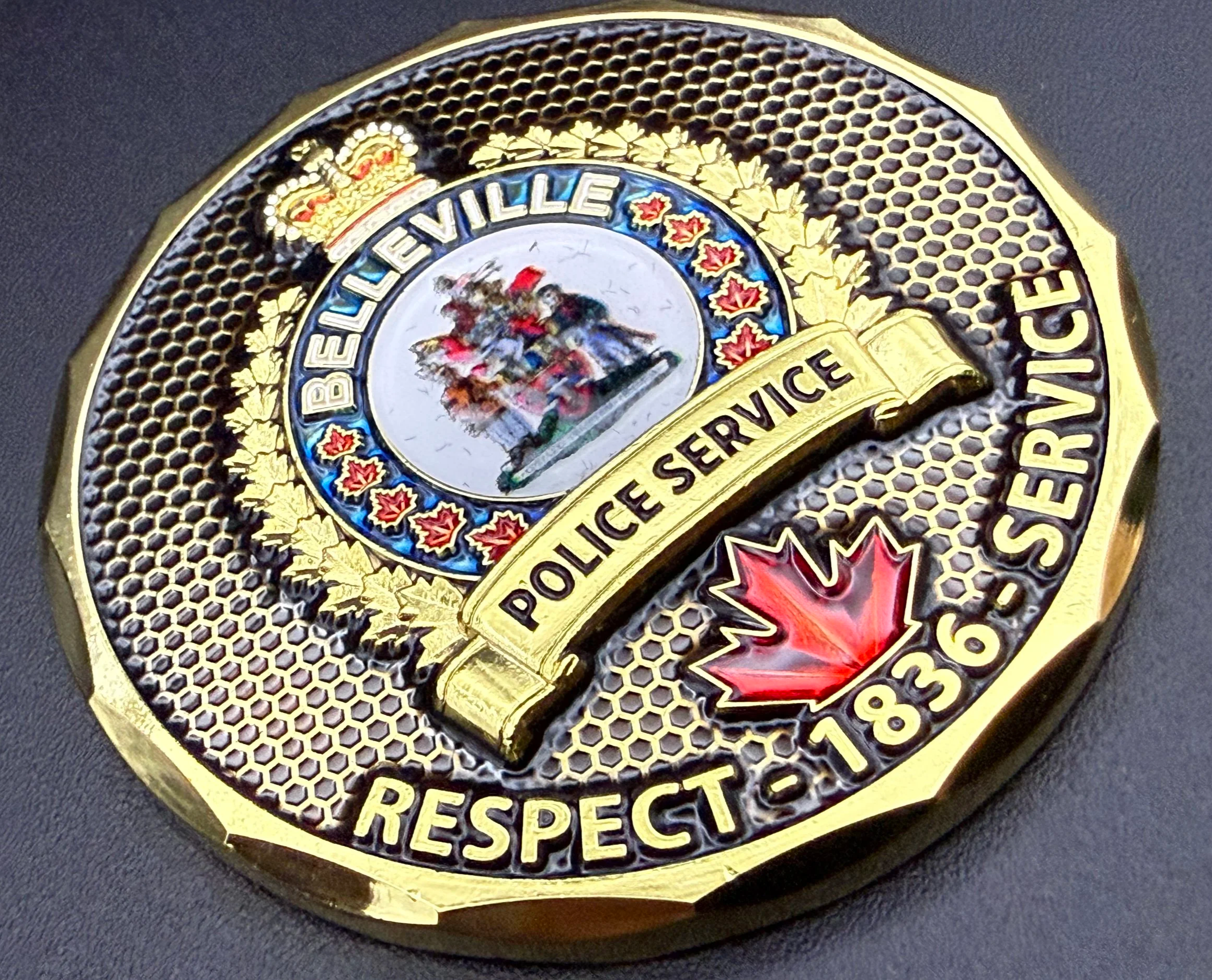 Belleville Police, Challenge Coin, Years of Service Medal