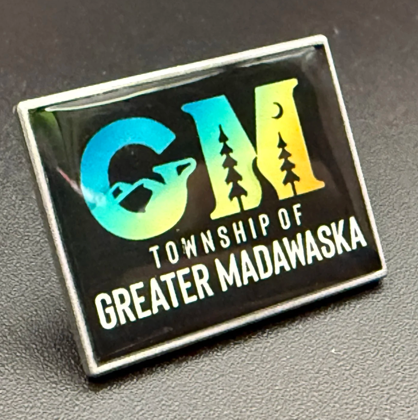 Lapel Pin, Municipal, Custom Logo, UV Printed, Epoxy