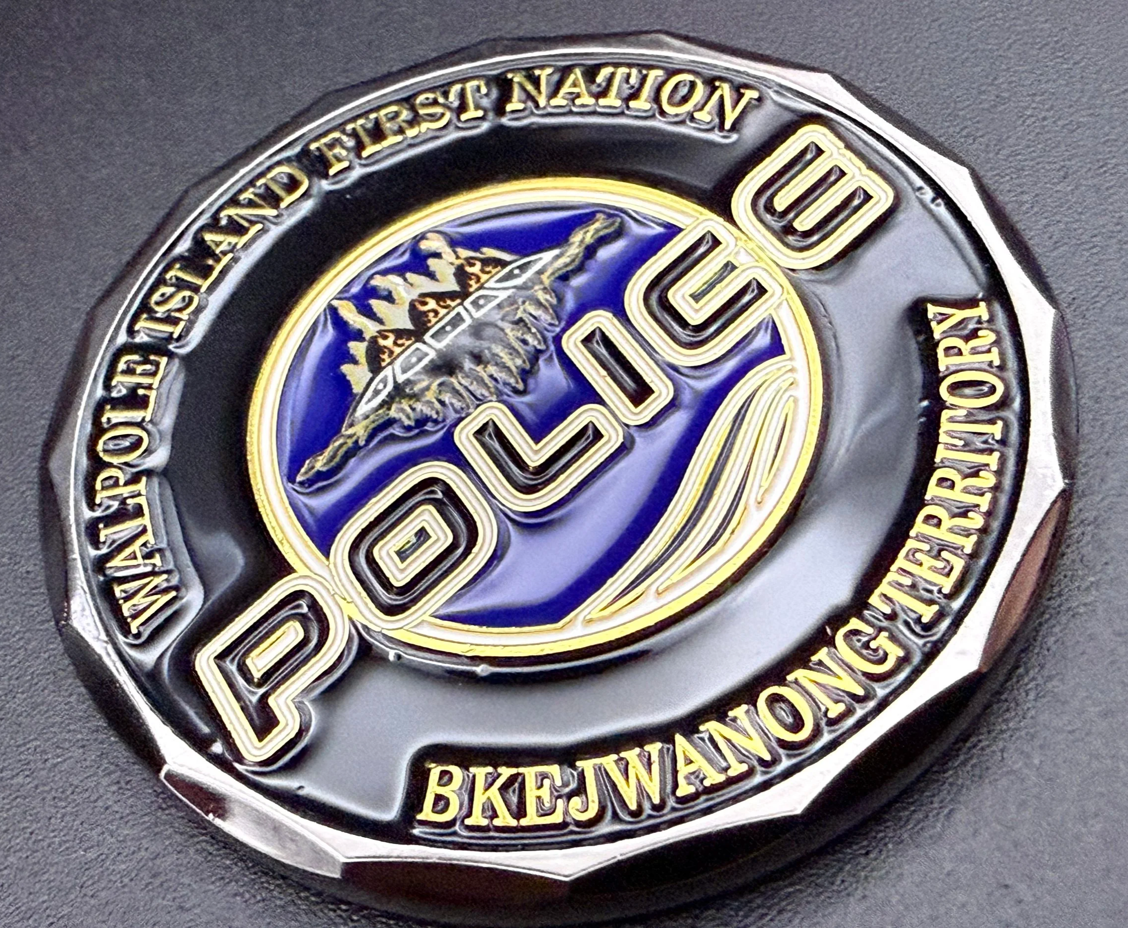 First Nations Police, Indignineous, Walpole Island, 3D, Dual Plated