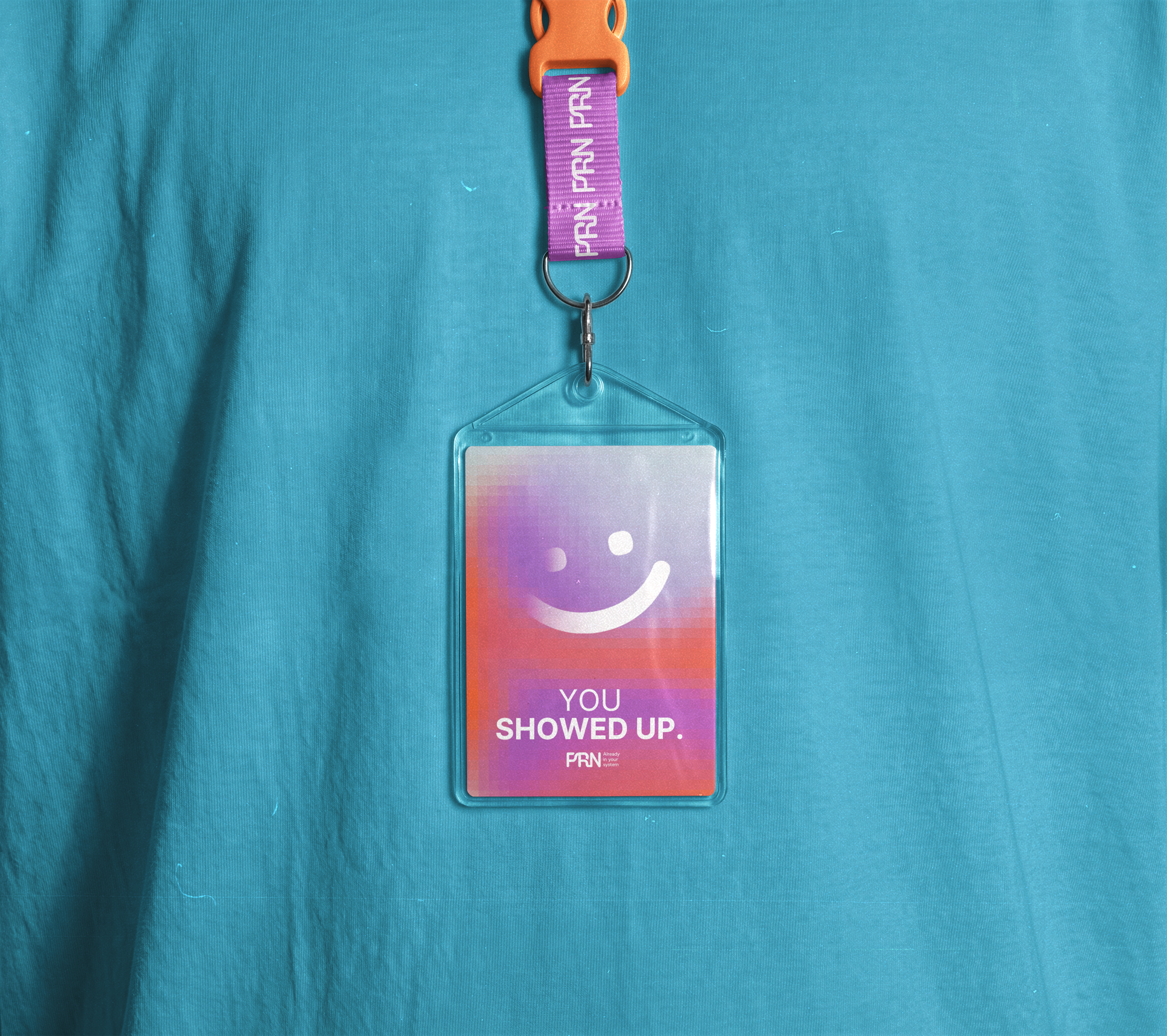 "You Showed Up" Lanyard