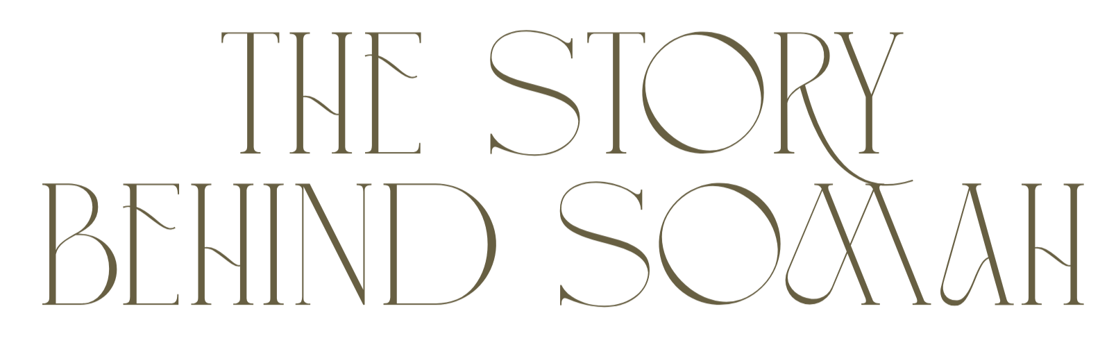 Text reading "The Story Behind SoMuch" in stylized font on a black background.