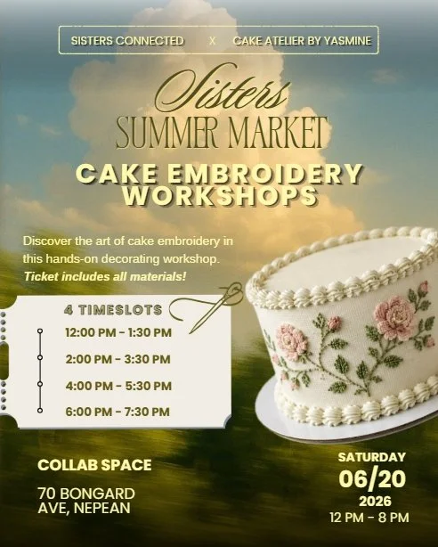 Cake Embroidery Workshop - Sisters Summer Market