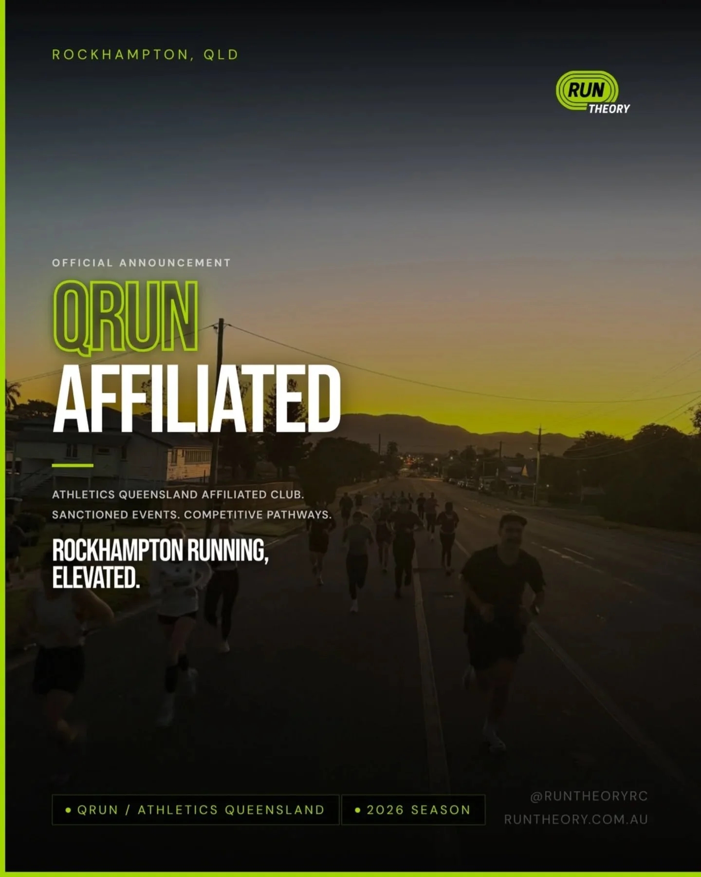 From the start, this has been about more than going for a run.

It's about building a stronger running community in Rockhampton. One built on consistency, progression, and showing up for each other. Raising the standard of what running here can be, w