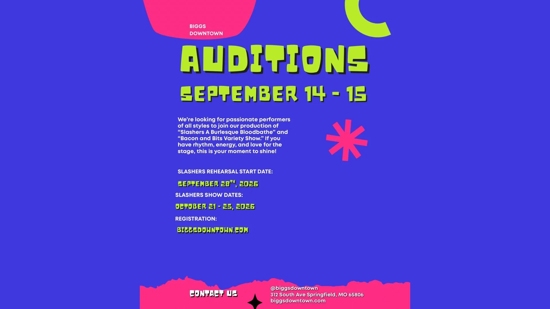 Slashers: Auditions 