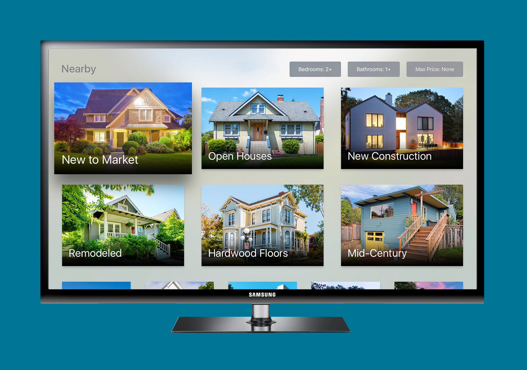 Zillow app for Apple TV