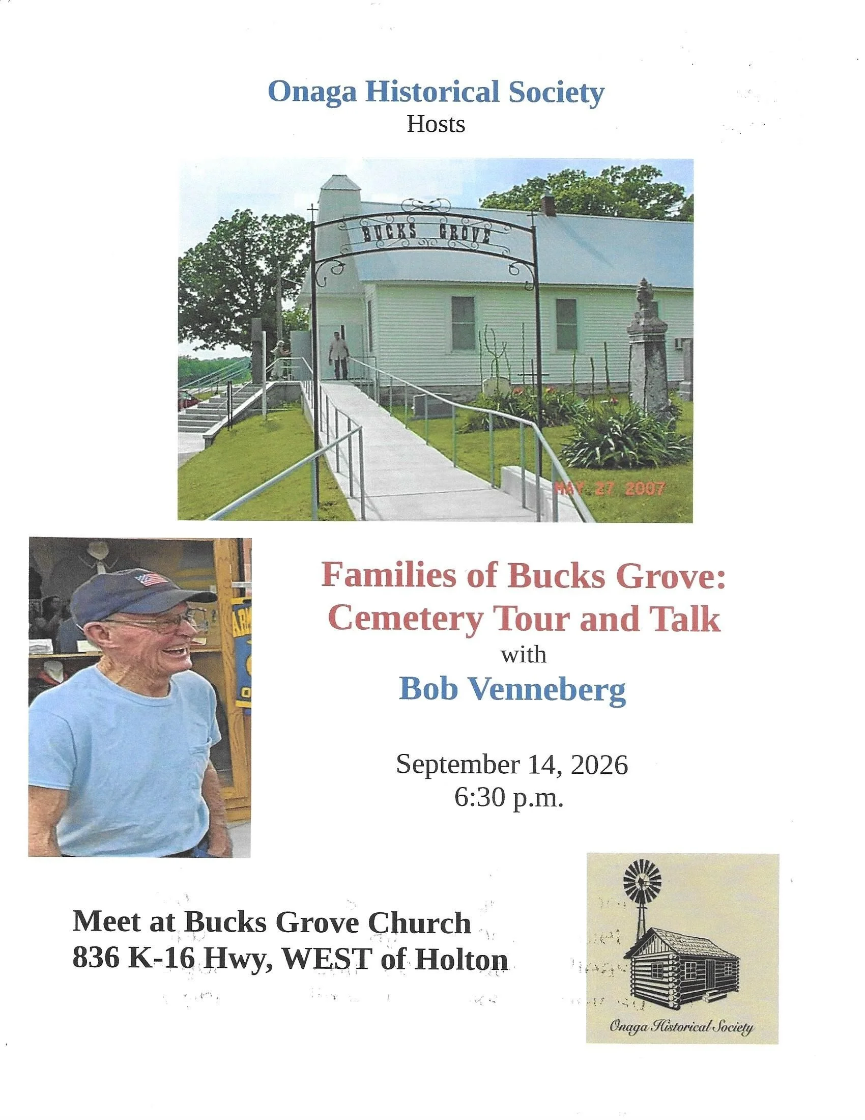 Bucks Grove Cemetery Tour with Bob Venneberg