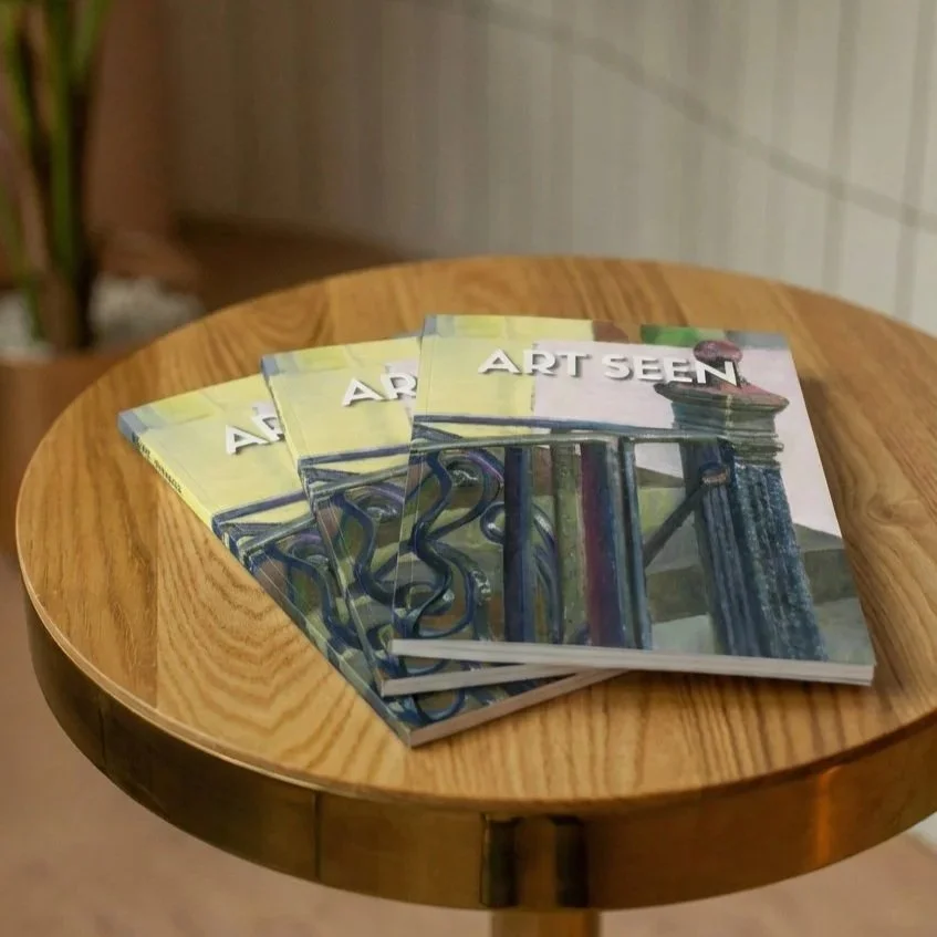 Art Seen Magazine Issue 19 Spring 2026, contemporary art magazine on a table