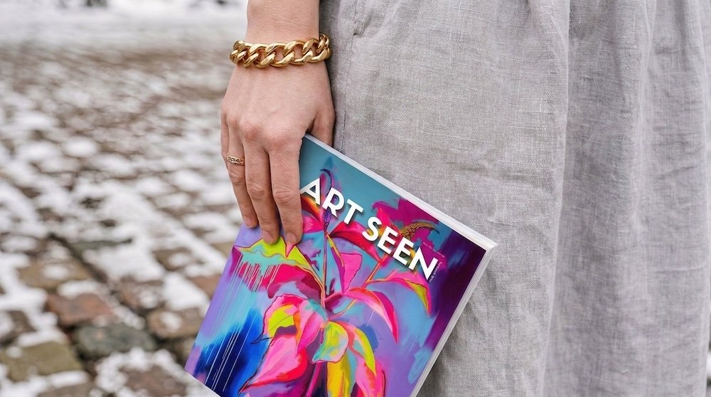 Art Seen Magazine Issue 18 Winter 2025, art quarterly in print, held in hand