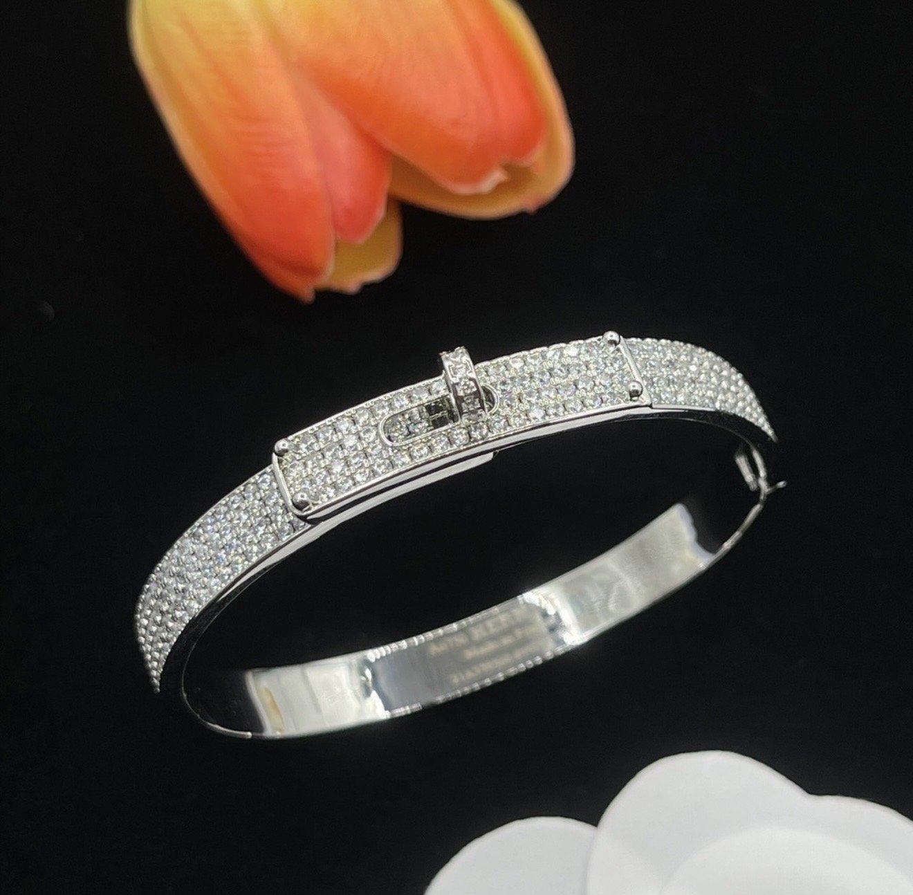 Sophisticated Crystal Bangle Bracelet