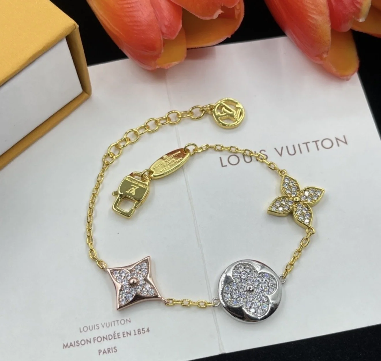 Tri-color Elegance Bracelet
