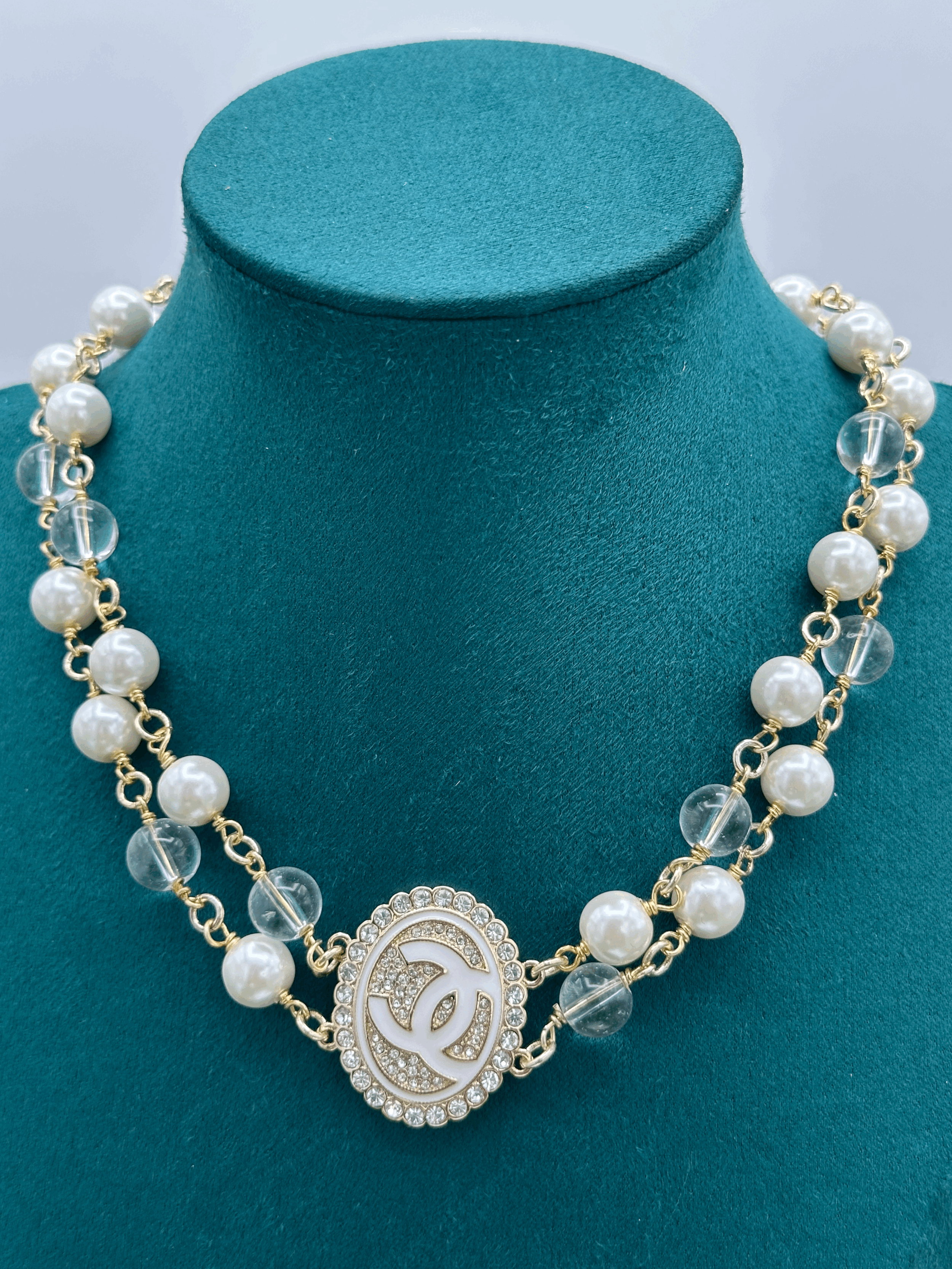 Eli's CC Choker Double Layer Necklace