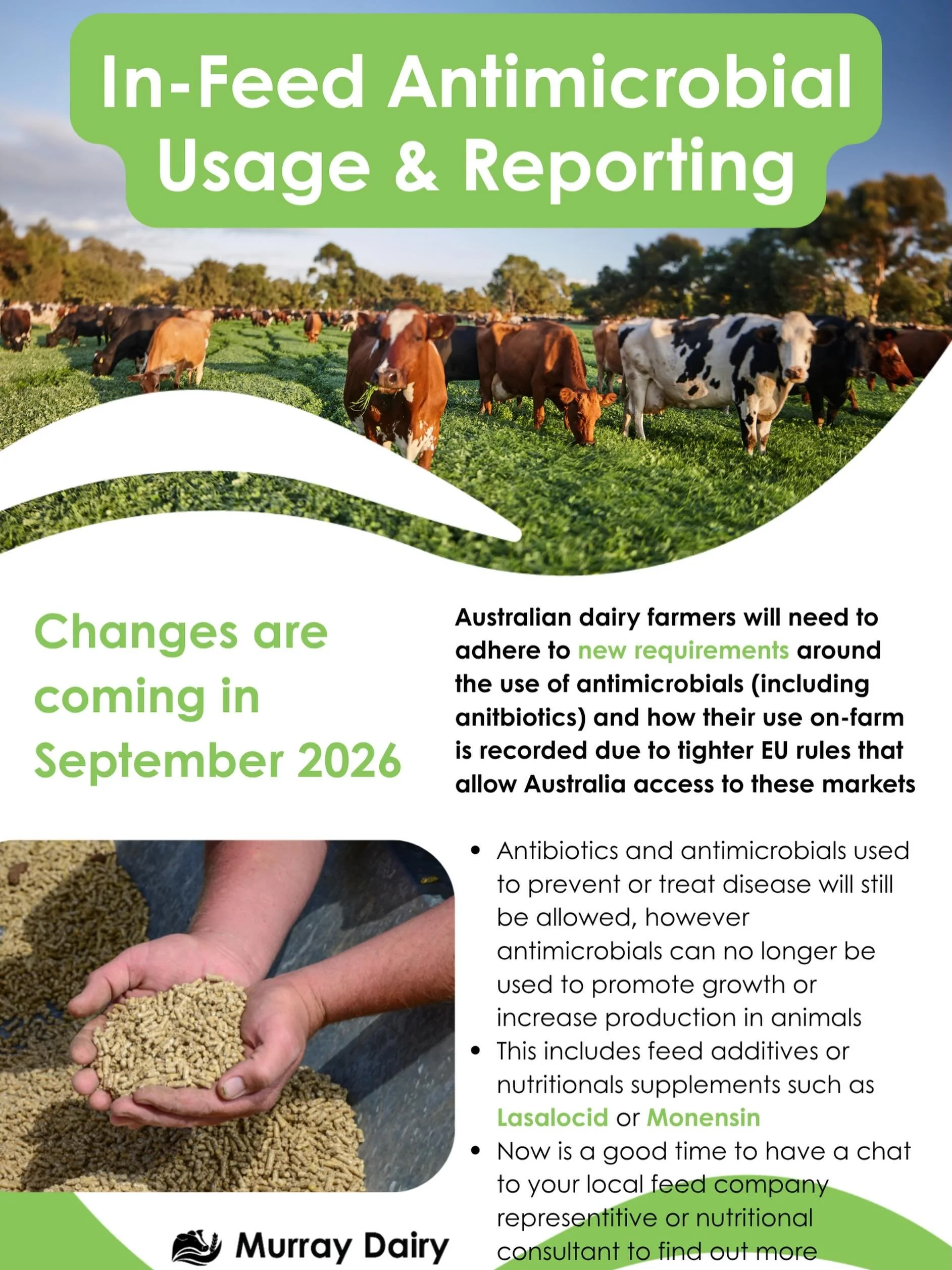 Further information can be found on the news section of the Dairy Australia website #murraydairy #dairyinfo