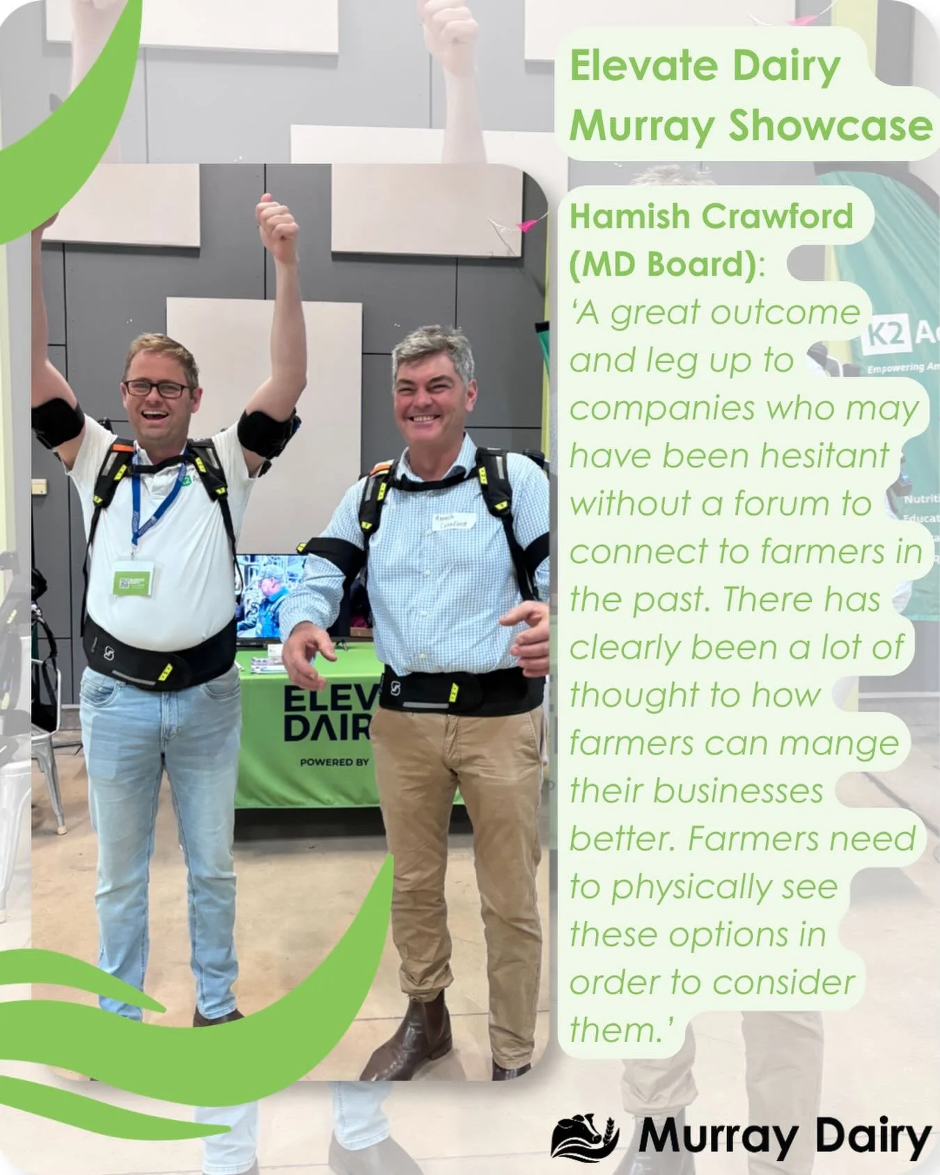 REFLECTION: ELEVATE DAIRY SHOWCASE #murraydairy #elevatedairy #dairytech