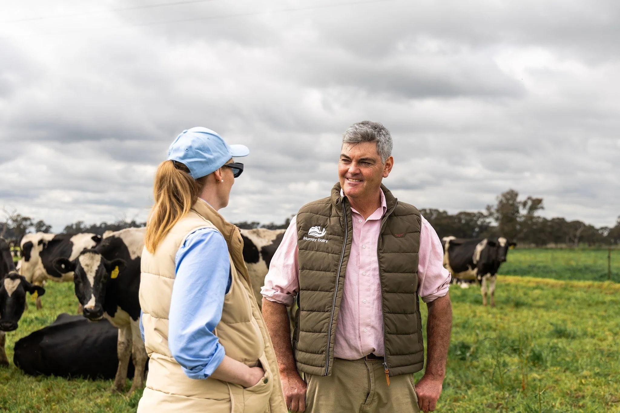 Out on farm, where the best conversations happen!

Murray Dairy Executive Officer Amy Fay recently caught up with Board Member and Victorian dairy farmer Hamish Crawford. 

It's always great to get out on the farm and connect with the people at the h