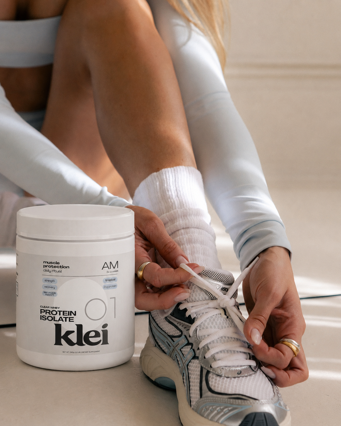 clear whey protein isolate - AM
5x a week