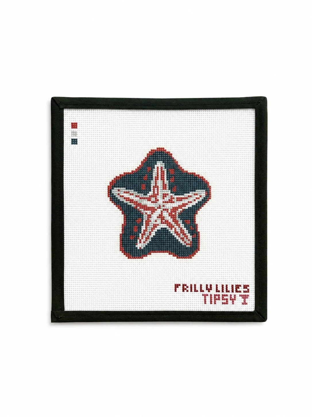 Frilly Lillies & Tipsy Starfish Needlepoint Canvas