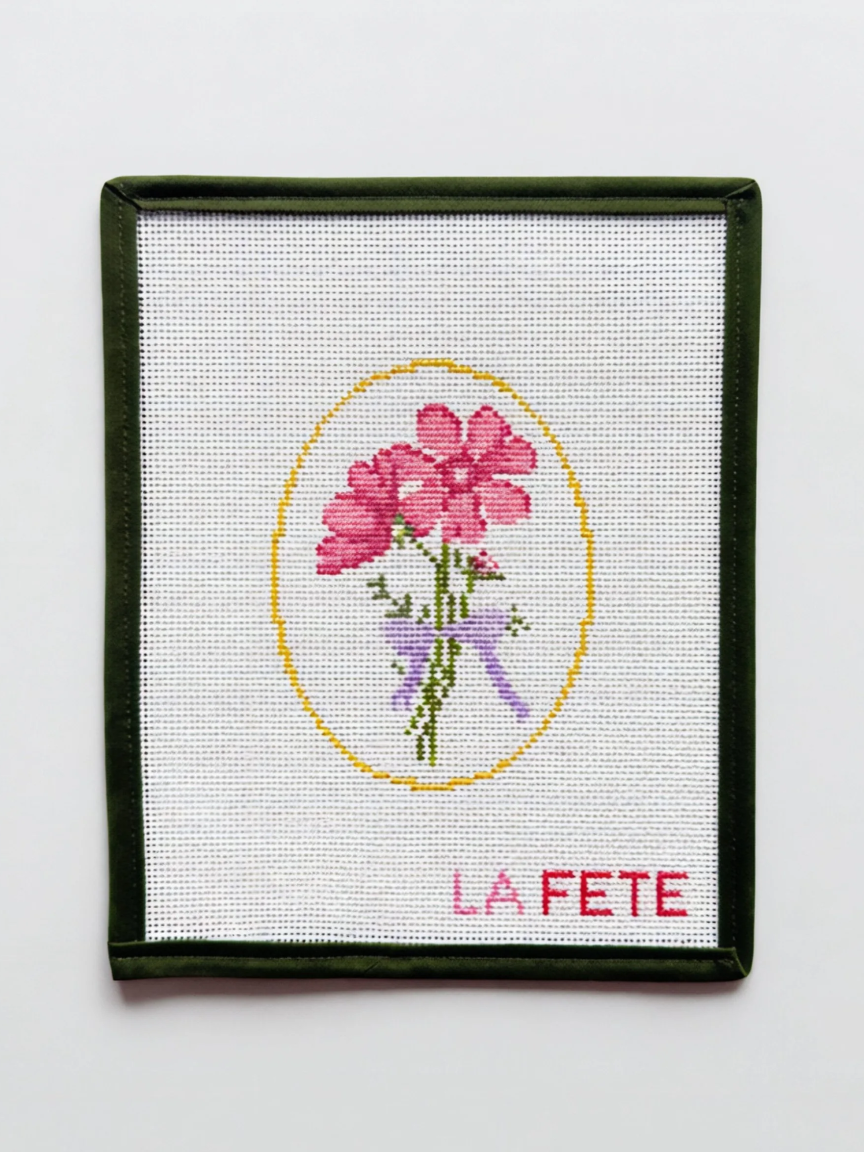 Harmony and Transformation Flowers Hand Painted Needlepoint Canvas