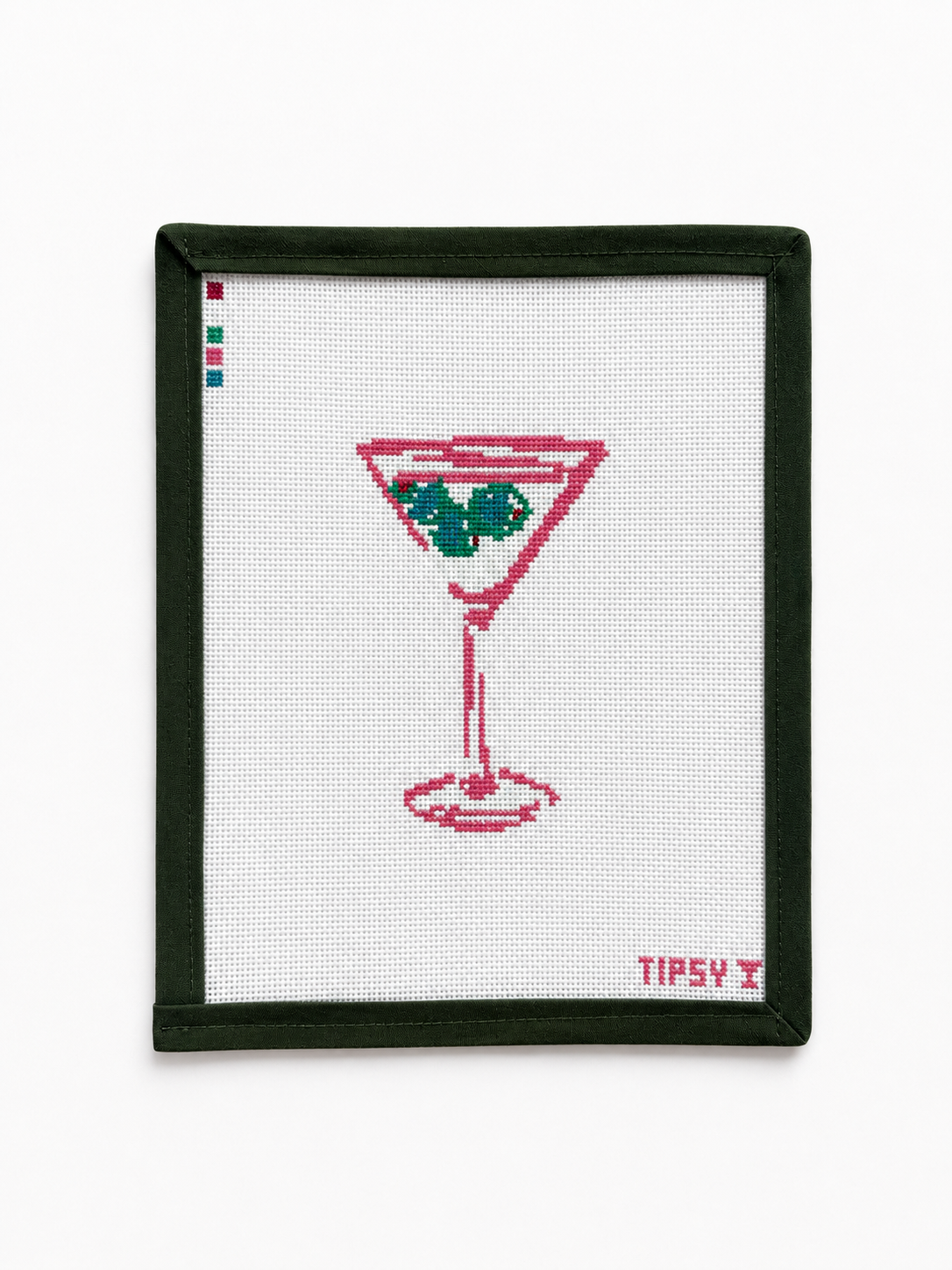 Frilly Lillies x Tipsy 18 Mesh Martini Needlepoint Canvas
